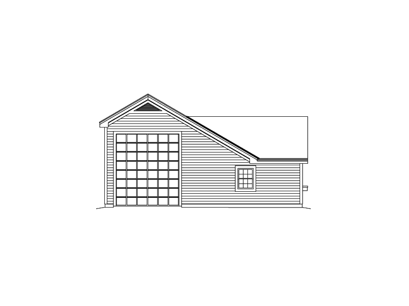 Building Plans Left Elevation 009D-7506 | House Plans and More