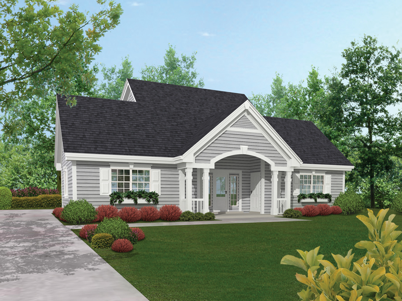 Vacation Home Plan Front of Home 009D-7508 | House Plans and More