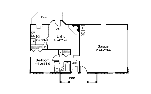 Image Of Large First Floor For House Plan 009D-7510