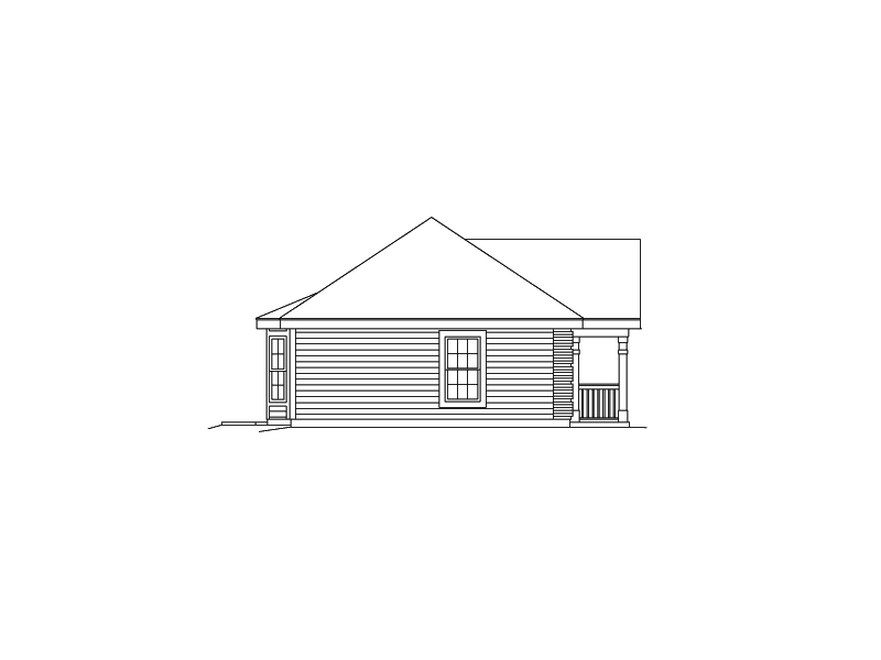 Building Plans Left Elevation 009D-7510 | House Plans and More