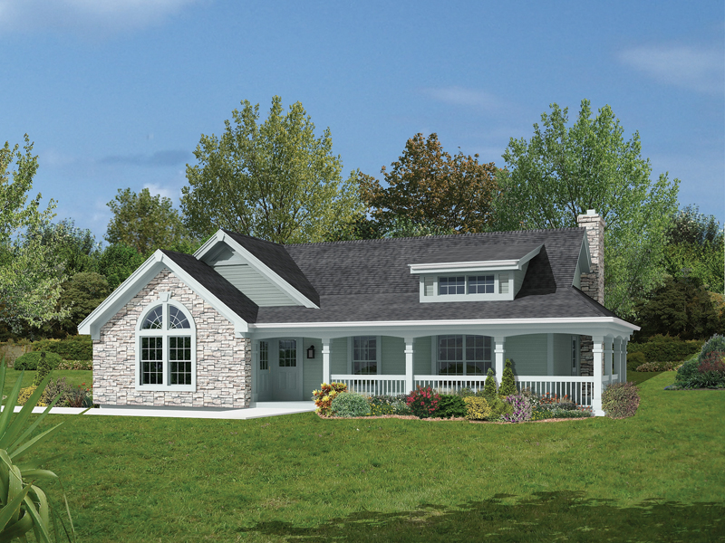Building Plans Front of Home 009D-7511 | House Plans and More
