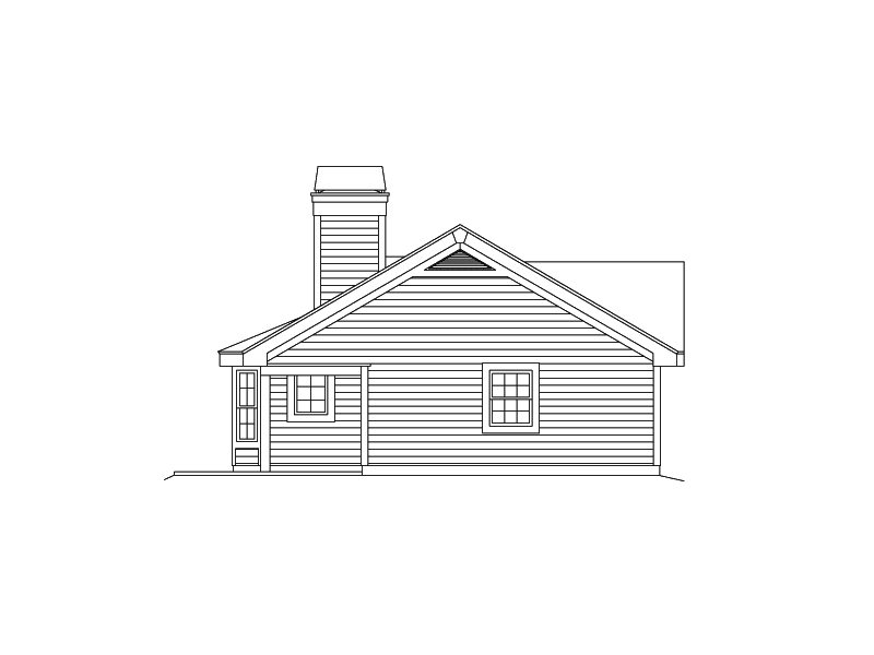 Building Plans Left Elevation 009D-7512 | House Plans and More