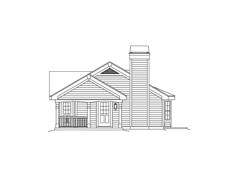Building Plans Right Elevation 009D-7512 | House Plans and More