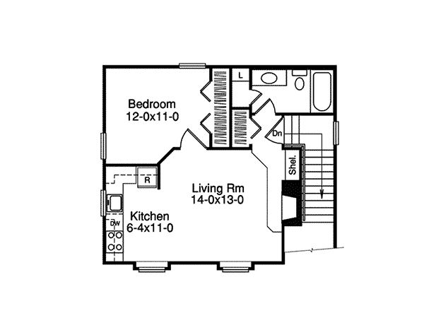 Image Of Second Floor For House Plan 009D-7513