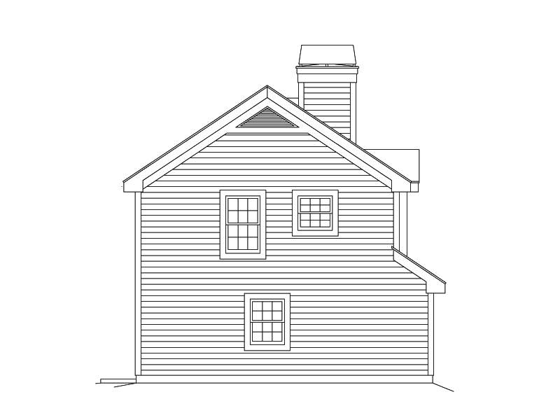 Building Plans Left Elevation 009D-7513 | House Plans and More