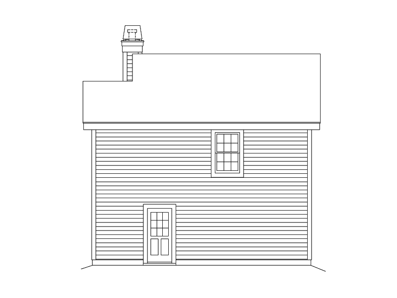 Building Plans Rear Elevation 009D-7513 | House Plans and More
