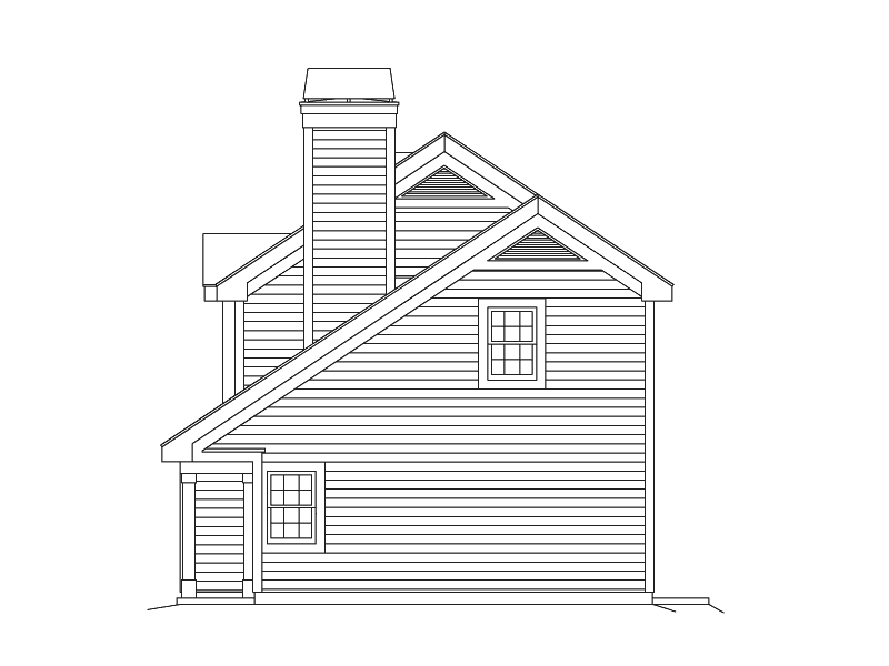 Building Plans Right Elevation 009D-7513 | House Plans and More