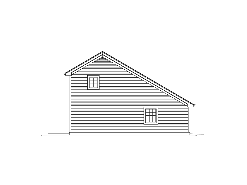 Saltbox Plan Left Elevation 009D-7514 | House Plans and More