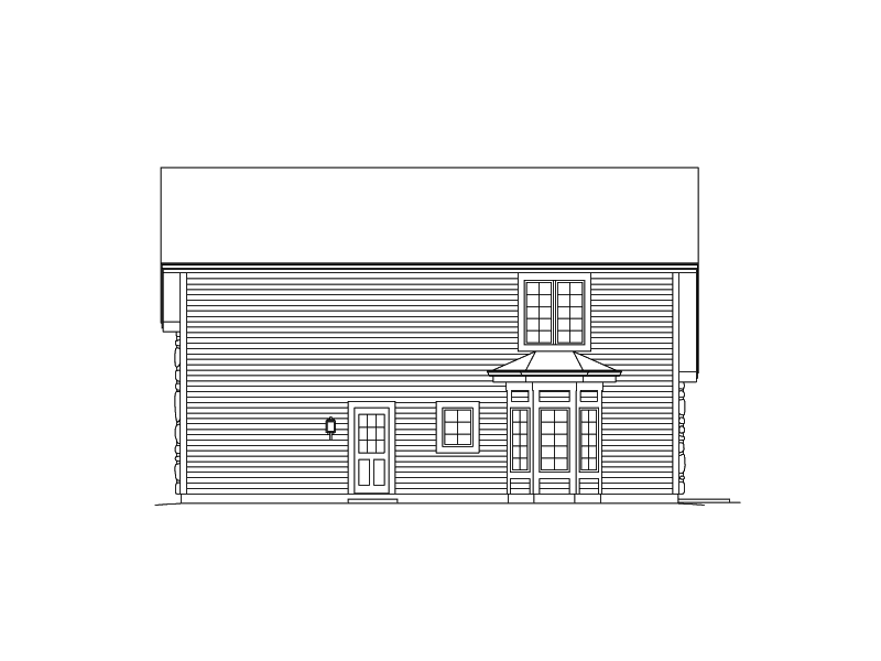 Building Plans Rear Elevation 009D-7515 | House Plans and More