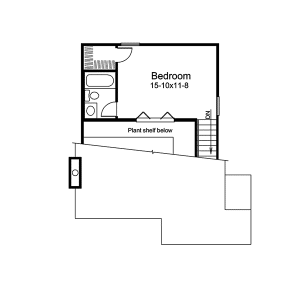 Image Of Second Floor For House Plan 009D-7516