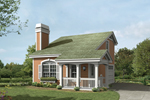 Cheerful and quaint apartment garage with cottage style
