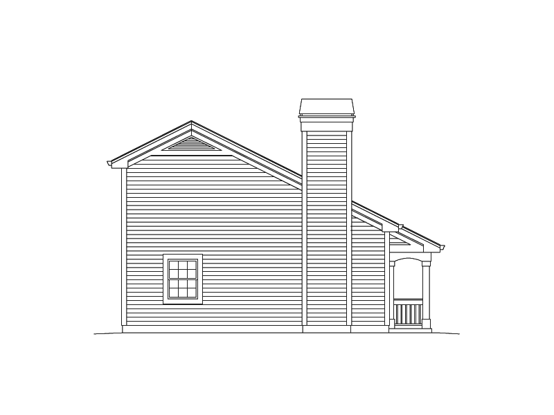 Building Plans Left Elevation 009D-7516 | House Plans and More