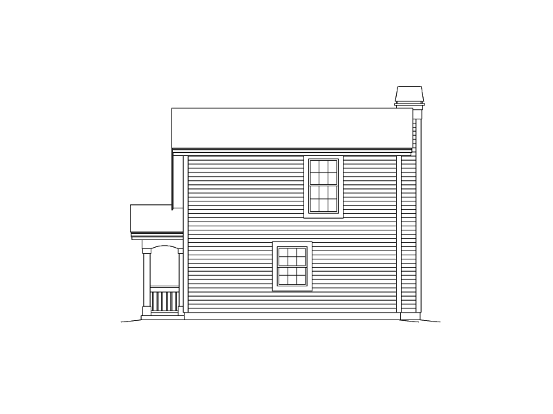 Building Plans Rear Elevation 009D-7516 | House Plans and More