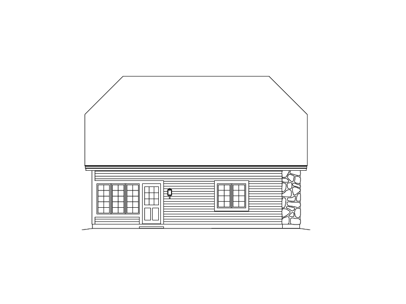 Building Plans Left Elevation 009D-7517 | House Plans and More