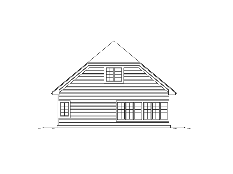 Building Plans Rear Elevation 009D-7517 | House Plans and More