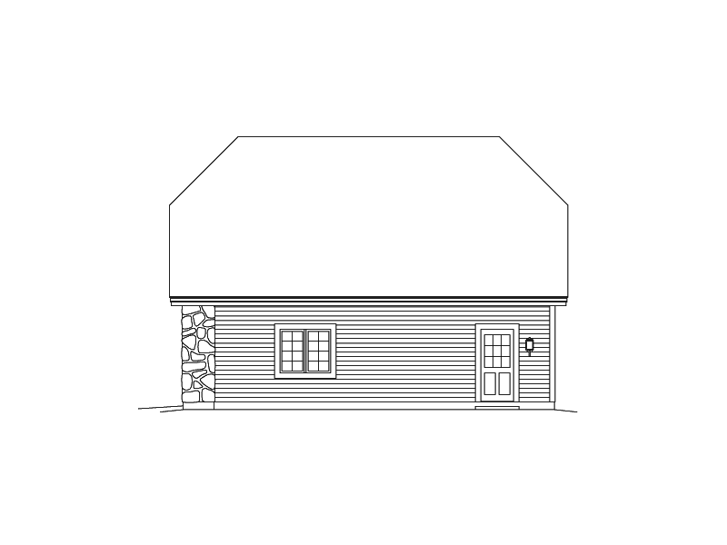 Building Plans Right Elevation 009D-7517 | House Plans and More
