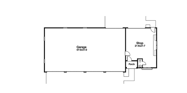 Image Of Large First Floor For House Plan 009D-7518