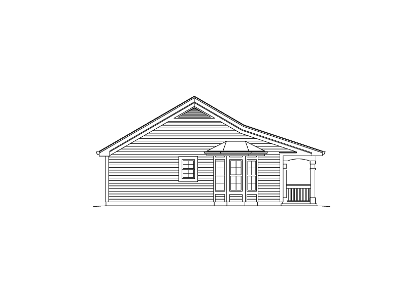 Building Plans Left Elevation 009D-7519 | House Plans and More