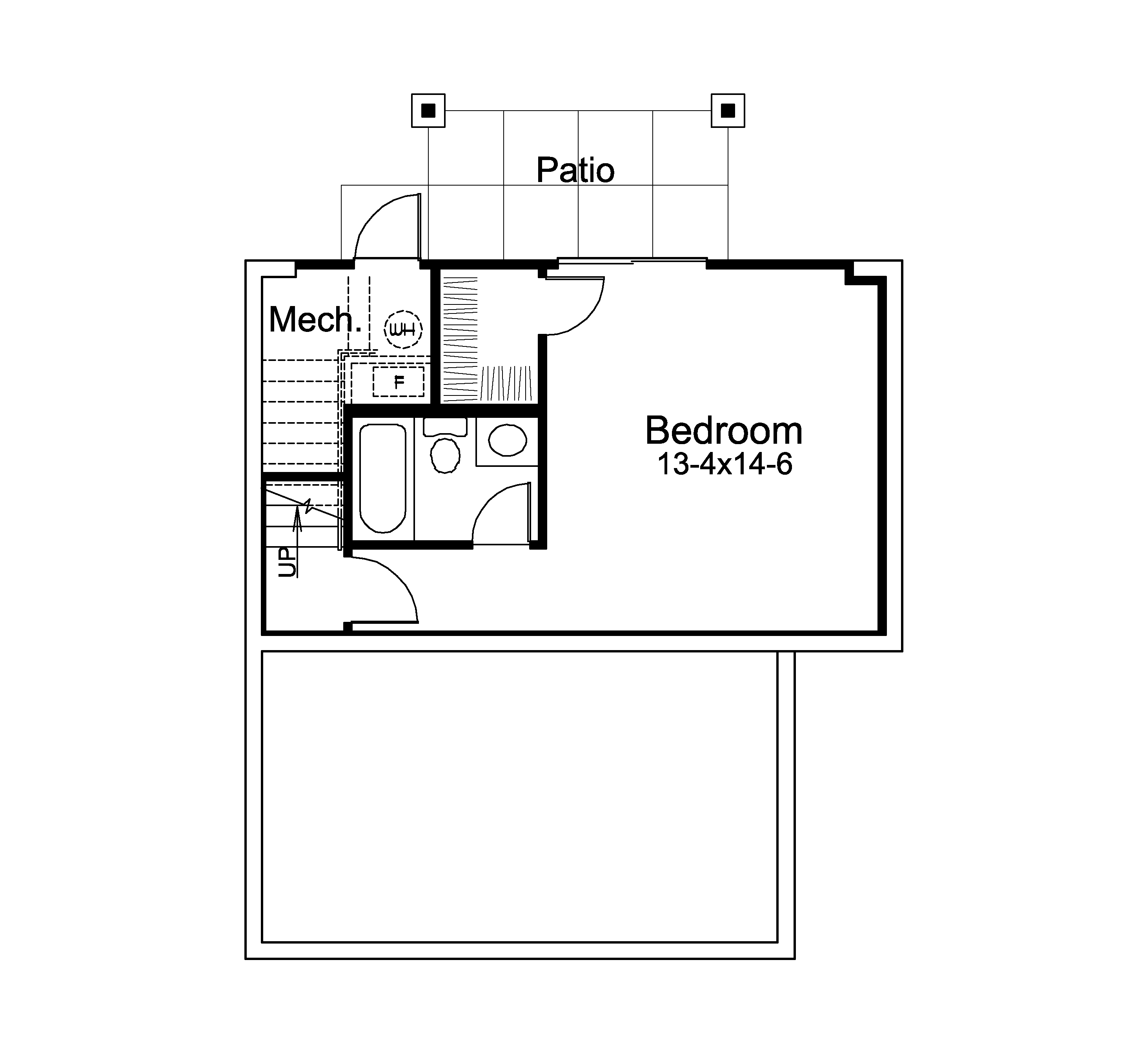 Building Plans Lower Level Floor 009D-7520 | House Plans and More