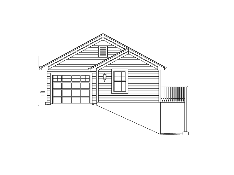 Building Plans Right Elevation 009D-7520 | House Plans and More