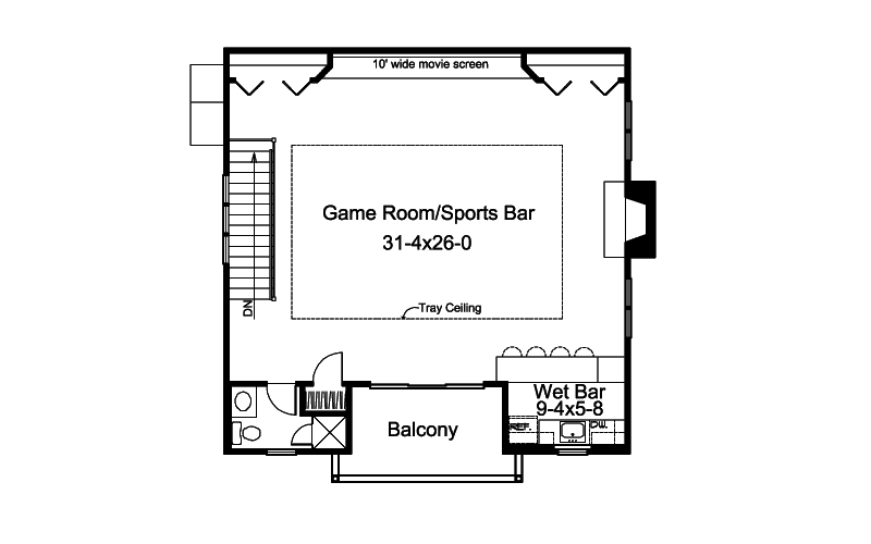 Building Plans Second Floor 009D-7522 | House Plans and More