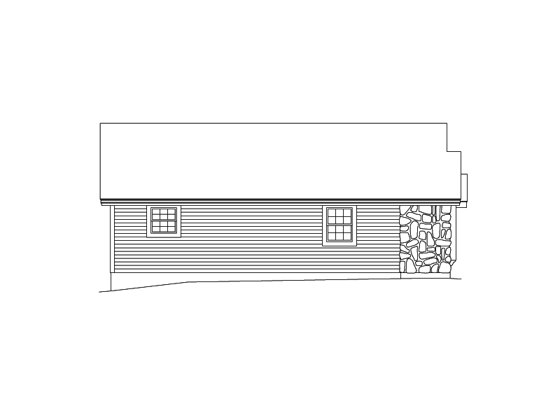 Building Plans Left Elevation 009D-7523 | House Plans and More
