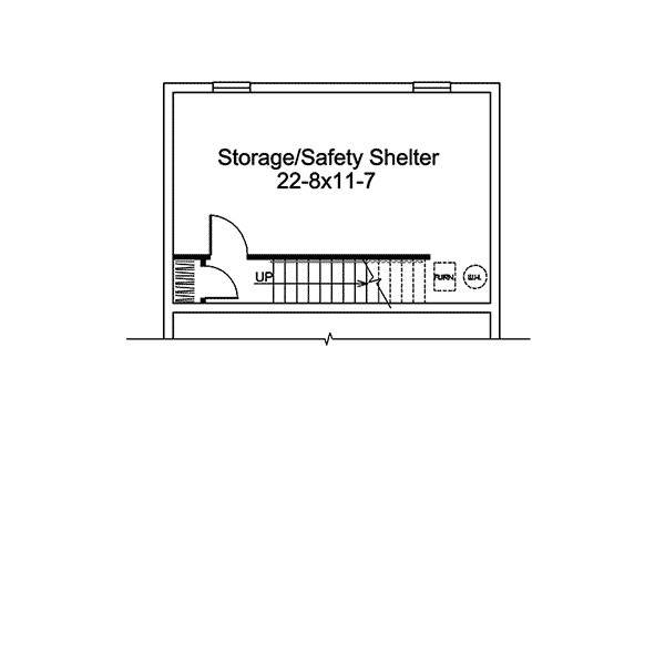 Image Of Lower Level For House Plan 009D-7523