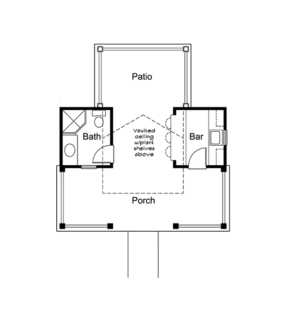 Image Of Large First Floor For House Plan 009D-7524