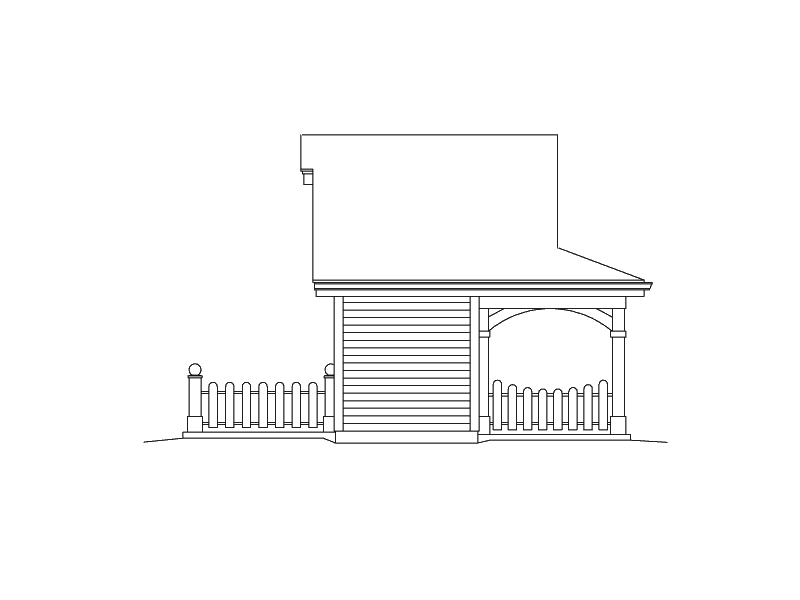 Building Plans Left Elevation 009D-7524 | House Plans and More