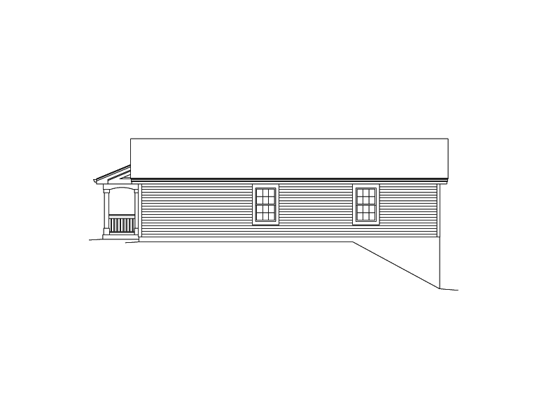Building Plans Right Elevation 009D-7526 | House Plans and More