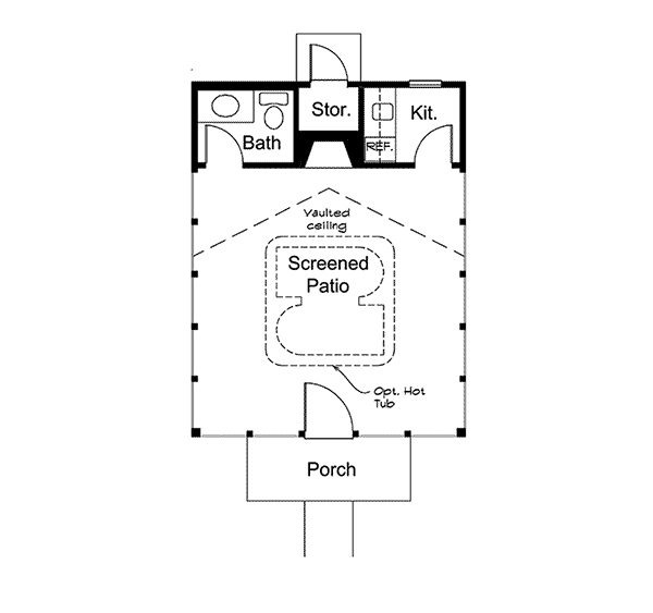 Image Of Large First Floor For House Plan 009D-7528