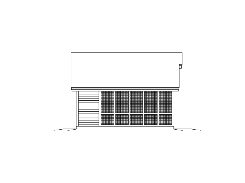 Building Plans Left Elevation 009D-7528 | House Plans and More