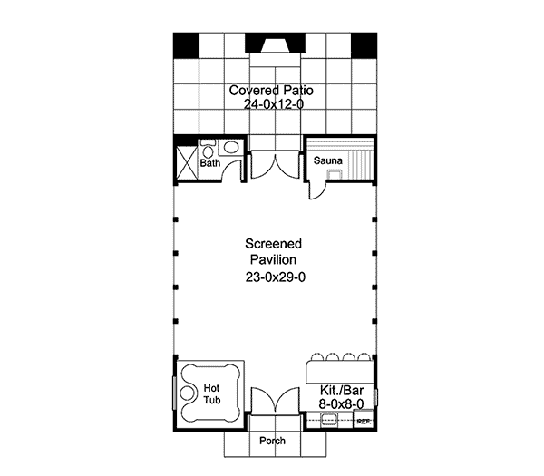 Image Of Large First Floor For House Plan 009D-7530