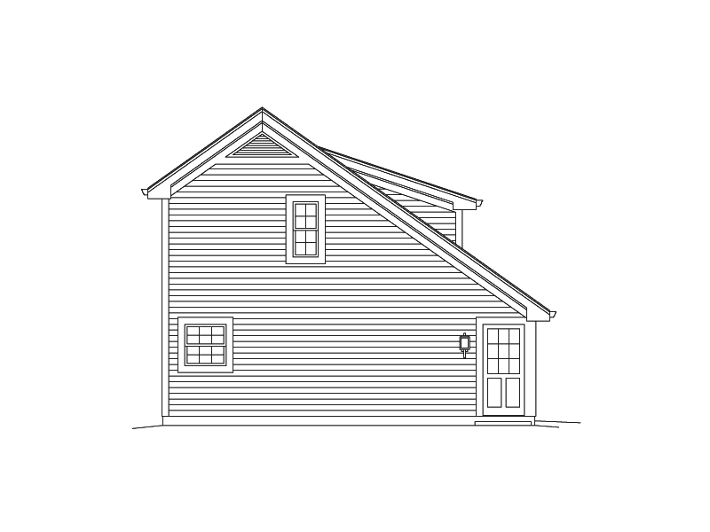 Building Plans Left Elevation 009D-7531 | House Plans and More