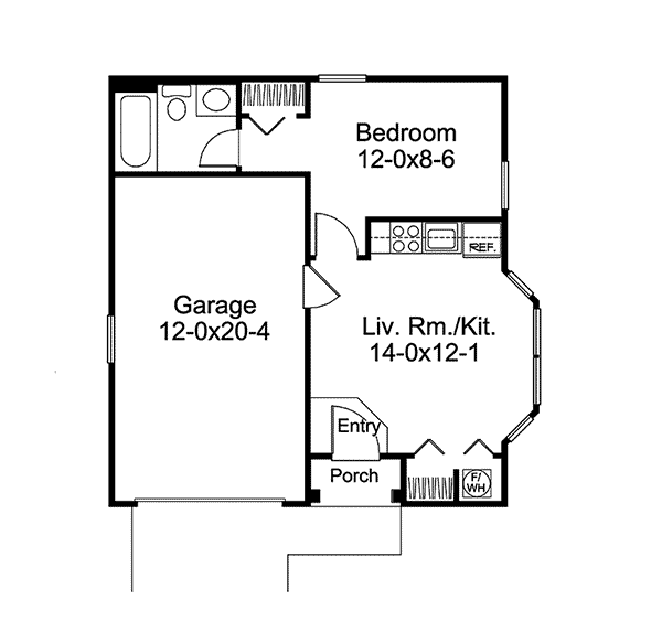Image Of Large First Floor For House Plan 009D-7532