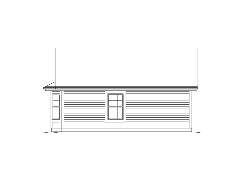 Building Plans Rear Elevation 009D-7532 | House Plans and More