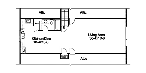 Image Of Second Floor For House Plan 009D-7534