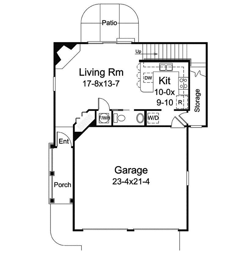 Traditional Plan First Floor 009D-7535 | House Plans and More