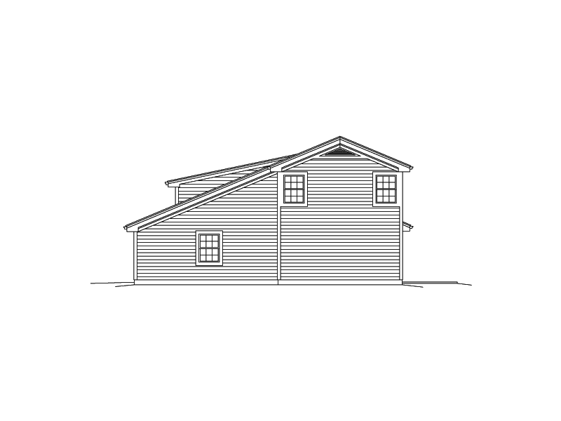 Building Plans Right Elevation 009D-7535 | House Plans and More