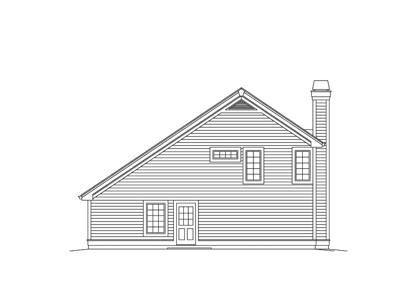 Contemporary Plan Rear Elevation 009D-7537 | House Plans and More