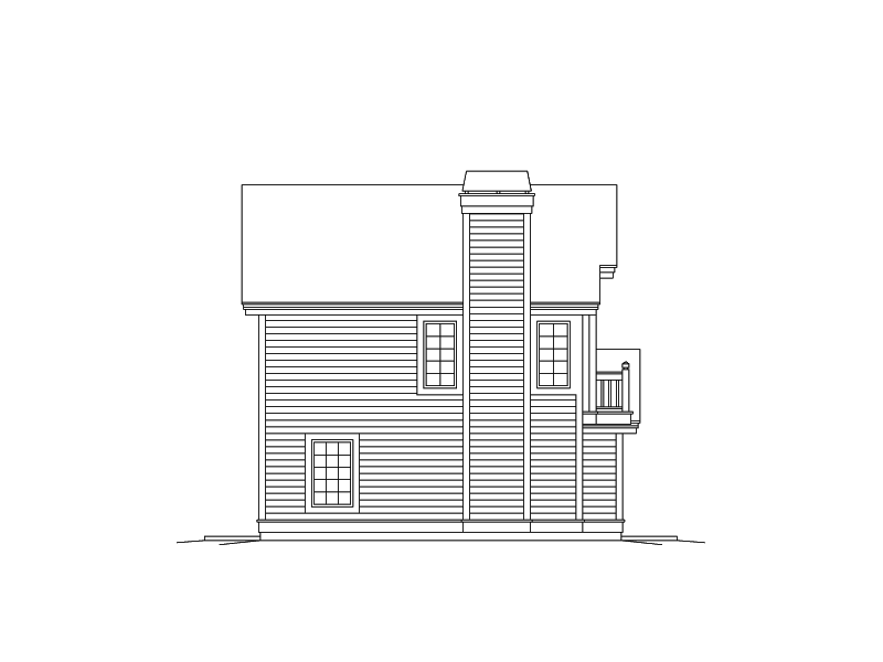 Country Plan Right Elevation 009D-7537 | House Plans and More
