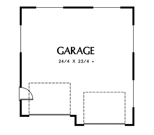 Image Of Large First Floor For House Plan 012D-6000