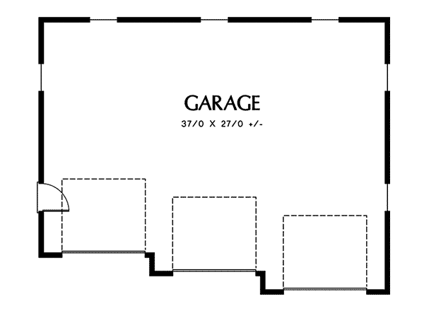 Image Of Large First Floor For House Plan 012D-6002