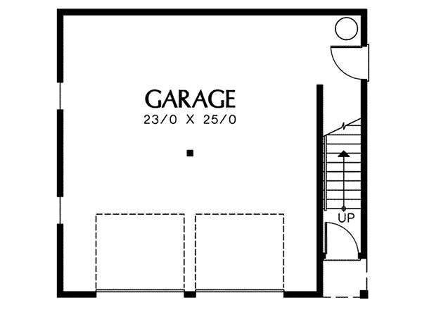 Image Of Large First Floor For House Plan 012D-7501
