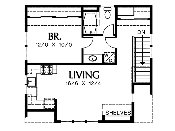 Image Of Second Floor For House Plan 012D-7501