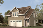 Attractive Craftsman style two-car apartment garage