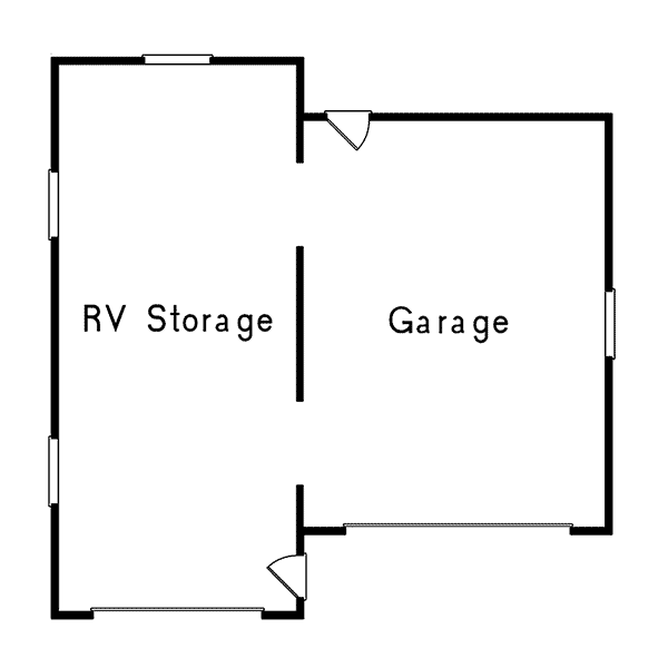 Image Of Large First Floor For House Plan 059D-6000
