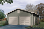 Exceptional two-car garage with side entry door