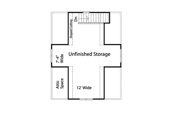 Image Of Second Floor For House Plan 059D-6010
