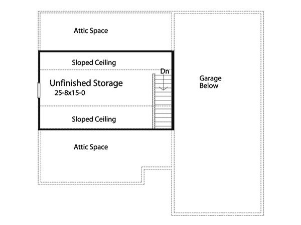 Image Of Second Floor For House Plan 059D-6012